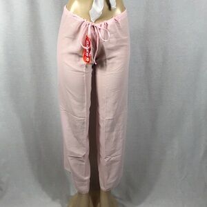 Zuliana Size Medium Light Pink Beach Pants With Waist Tie. New With Tags